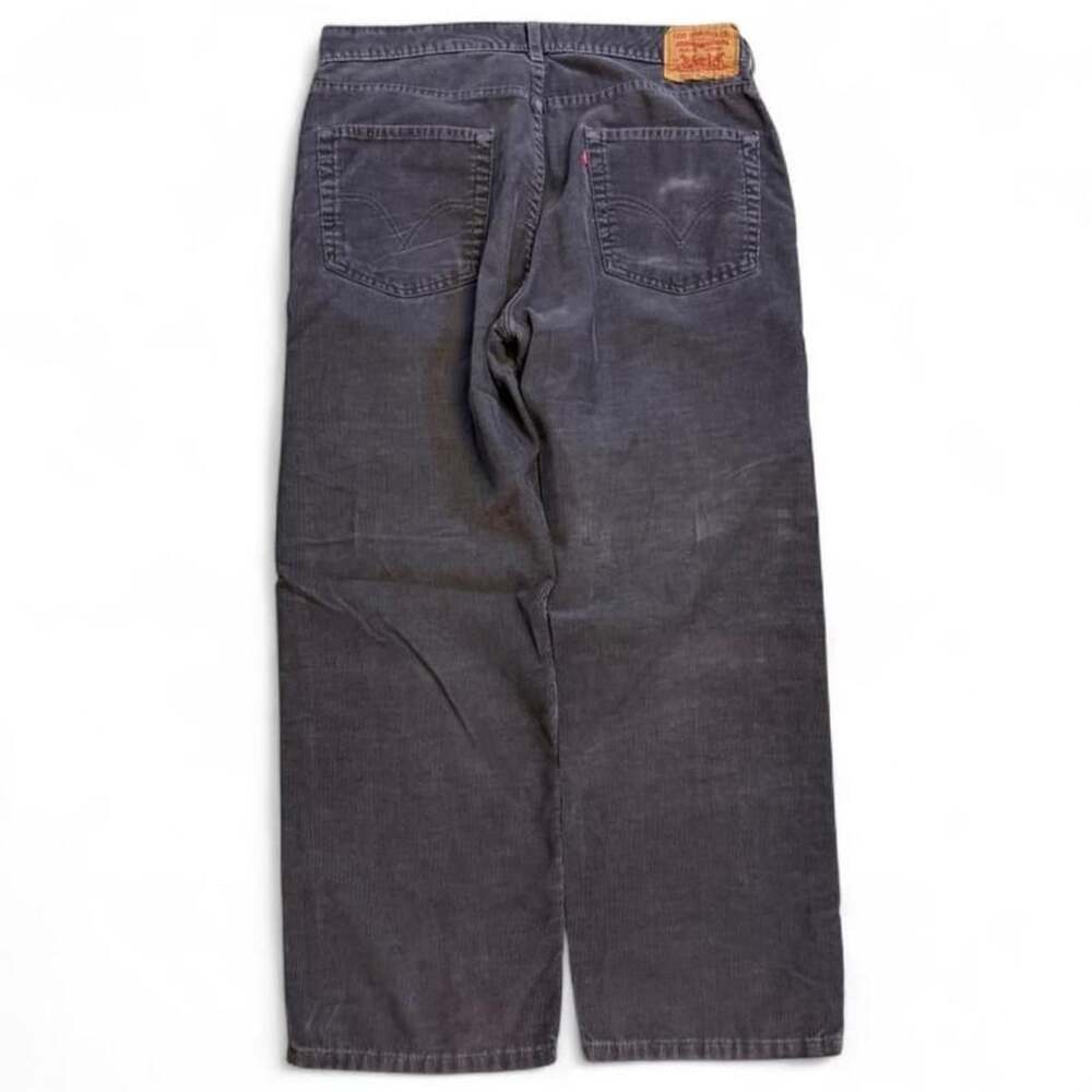 Levi's 569 Corduroy Pants Size 36x30 Charcoal Gray Loose Straight